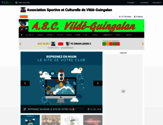 asc-vilde.footeo.com screenshot