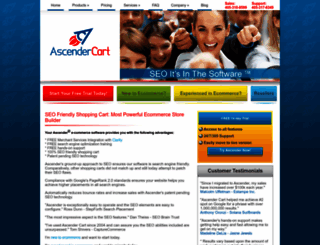 ascendercart.com screenshot