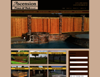 ascensionfenceanddeck.com screenshot