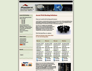 ascenthosting.com screenshot