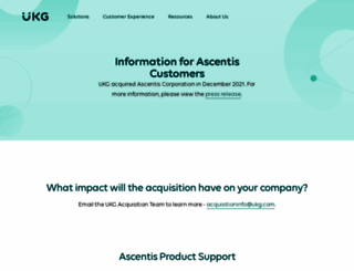 ascentis.com screenshot