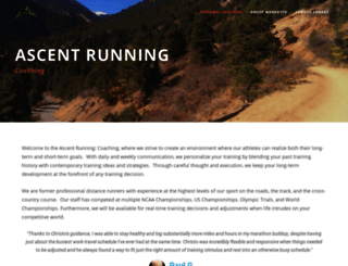 ascentrunningcoaching.com screenshot
