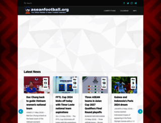 aseanfootball.org screenshot