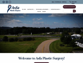 asfaplasticsurgery.com screenshot