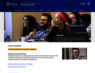asgraduate.pitt.edu screenshot
