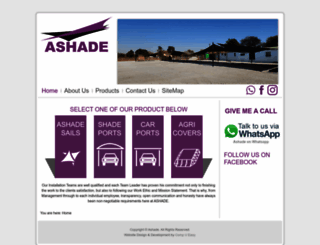 ashade.co.za screenshot