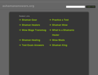 ashamananswers.org screenshot