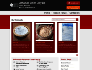 ashapurachinaclay.co.in screenshot