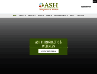 ashchiropracticandwellness.com screenshot