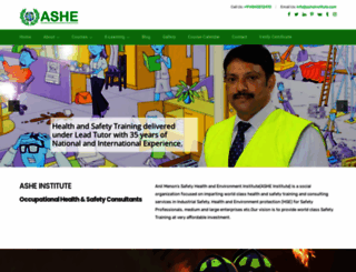 asheinstitute.com screenshot