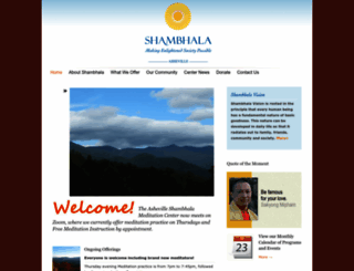 asheville.shambhala.org screenshot
