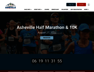 ashevillehalfmarathon.com screenshot
