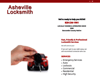 ashevillelocksmithnow.com screenshot