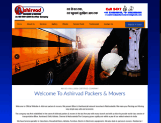 ashirvadpackersmovers.com screenshot