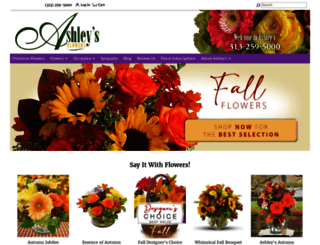 ashleysflowers.com screenshot