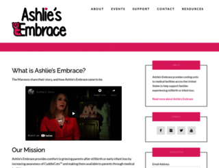 ashliesembrace.org screenshot