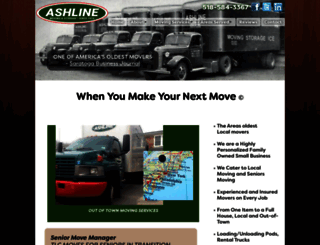ashlinemoving.com screenshot