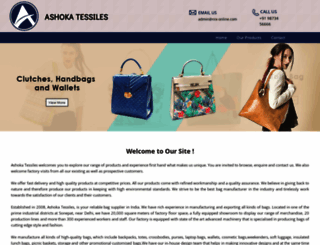 ashokabags.com screenshot