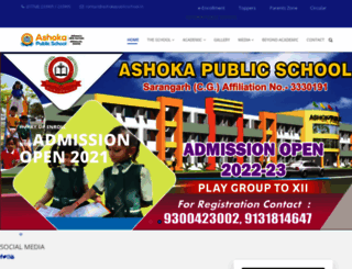 ashokapublicschool.in screenshot