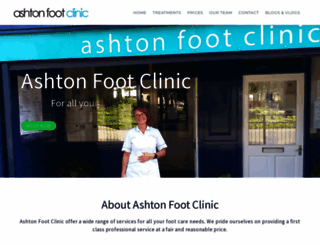 ashtonfootclinic.co.uk screenshot