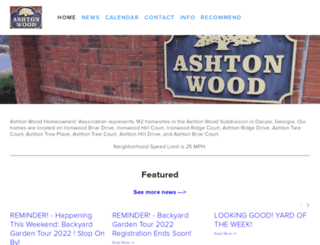 ashtonwoodhoa.org screenshot