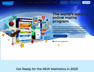 asia.mathletics.com screenshot
