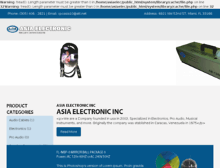 asiaelectronicsincfl.com screenshot