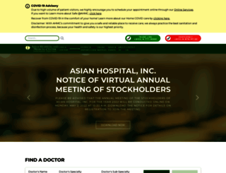 asianhospital.com screenshot