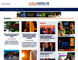 asianmirror.lk screenshot