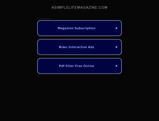asimplelifemagazine.com screenshot