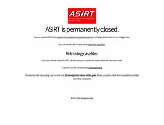 asirt.org.uk screenshot