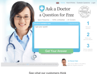 ask-a-doctor.co.uk screenshot