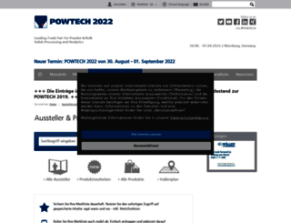 ask-powtech.de screenshot
