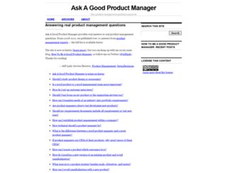 ask.goodproductmanager.com screenshot