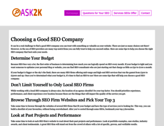 ask2k.com screenshot