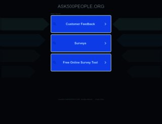 ask500people.com screenshot