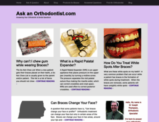 askanorthodontist.com screenshot