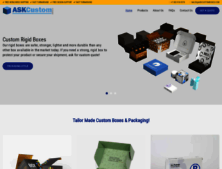 askcustomboxes.com screenshot