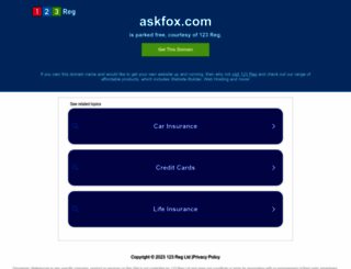 askfox.com screenshot