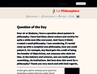 askphilosophers.org screenshot