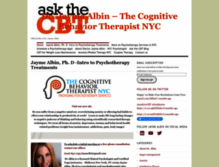 askthecognitivebehaviortherapist.com screenshot