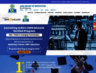 asmgroup.edu.in screenshot