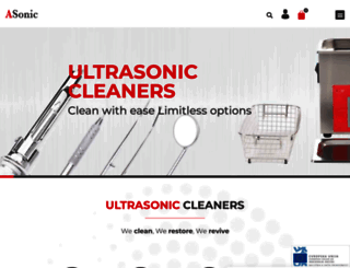 asonic-ultrasoniccleaners.com screenshot