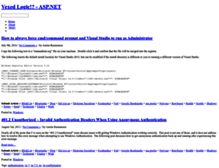 asp-net.vexedlogic.com screenshot