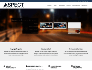 aspectproperties.com screenshot