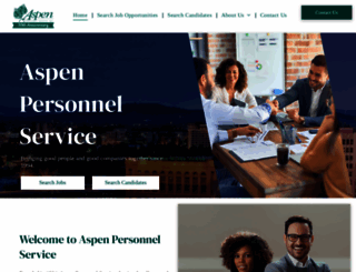 aspen-personnel.com screenshot