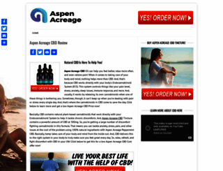 aspenacreagecbd.com screenshot