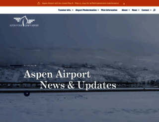 aspenairport.com screenshot