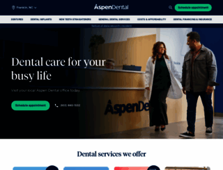aspendental.com screenshot