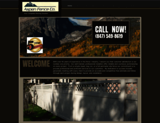 aspenfence.net screenshot